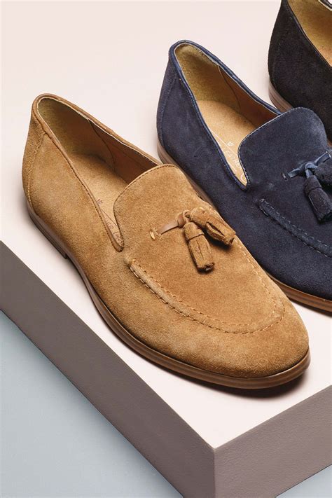 tan suede loafers mens